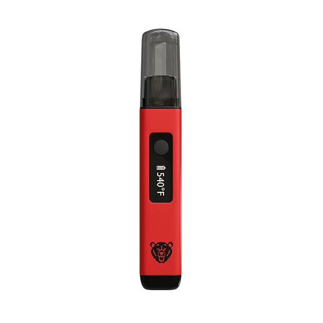 Bear Quartz TRIO Dab Tool 1 Count Red