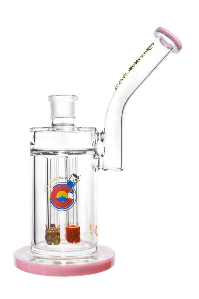 Quadruple Colored Lace - 9" Lace Perc Rig (Multiple Colors Available)