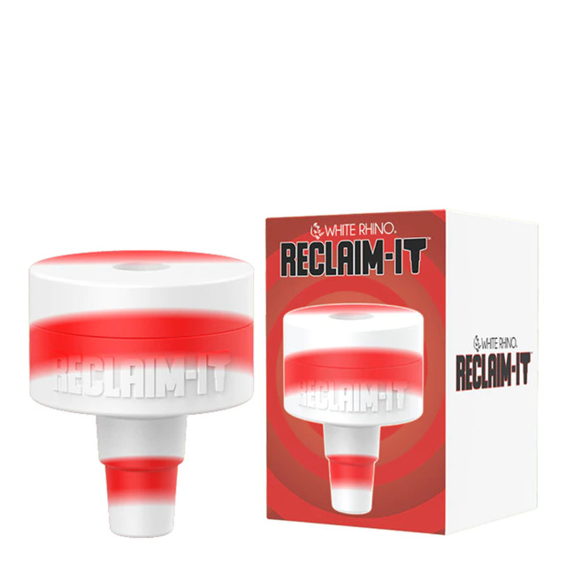 Reclaim It White Rhino Silicone Water Pipe Accessory 1 Count Assort