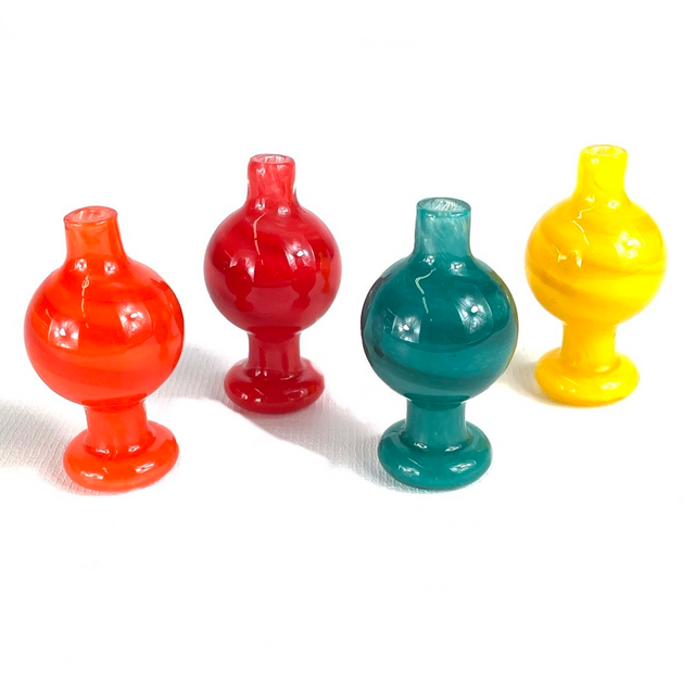 Swirl Glass Carb Cap with Airflow 1 Count Assorted