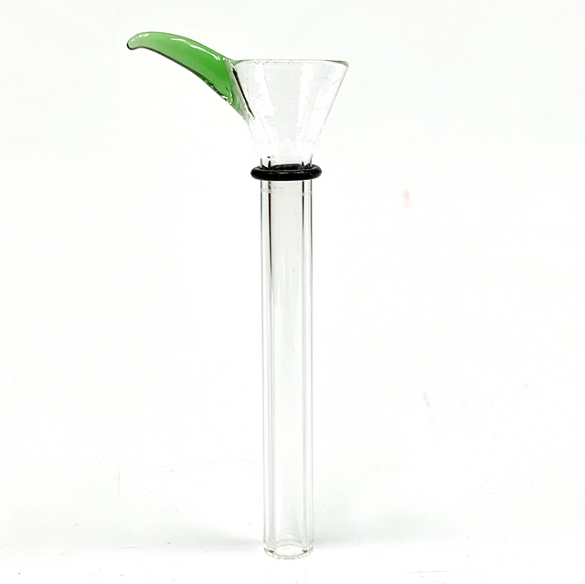 Old School Natural Glass Bowl Martini Slide Stem Replacement 10mm Thick x 3.5" Long
