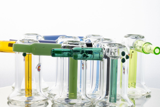 Bubbler 01 - 3.5" Mini Slitted Downstem Bubbler (Multiple Colors Available)