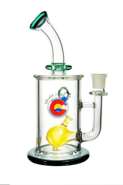 3D Logo Perc - 7.5" Silver-Fumed GL303 3D Logo Rig (Version 2.0)