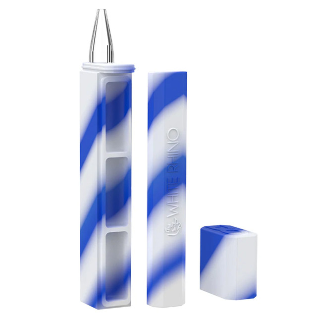 White Rhino Dabout with Quartz Straw 1 Count Assort