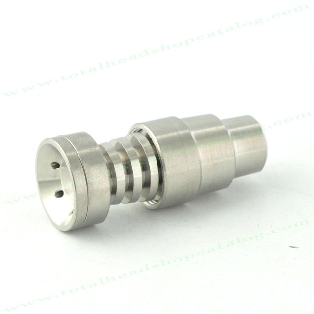 Titanium Universal Nail Domeless 14/18MM w/ Saucer Top