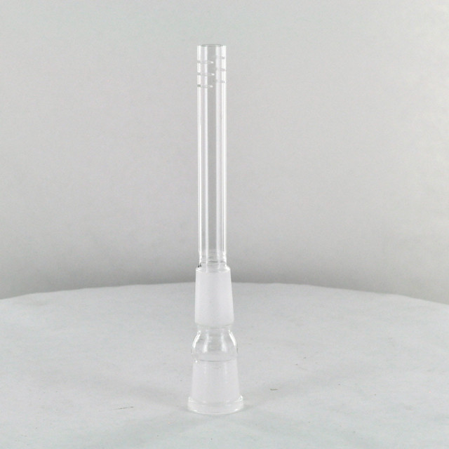 Glass Waterpipe Downstem 18mm Male w/18mm Female Bowl (5" to top of male joint w/ 1.5" bowl)