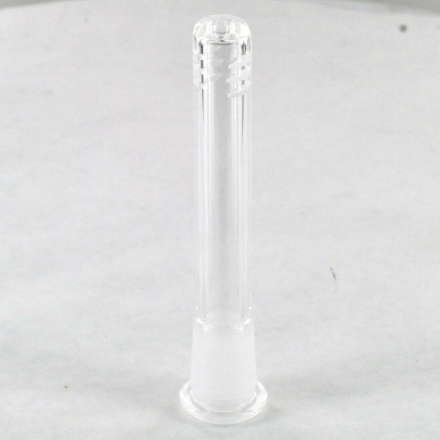 Glass Downstem For Water Pipes and Silicone Bongs 18mm Male 4" Length