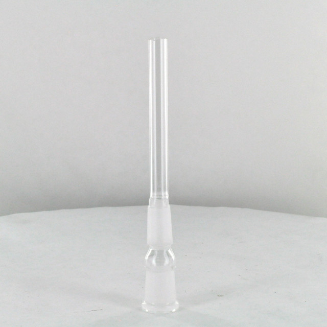Glass Waterpipe Downstem 14mm Male w/14mm Female Bowl (5" to top of male joint w/ 1" bowl)