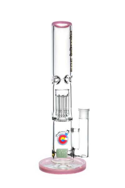 Lacesaber - 12" Straight Tube with Multi-Arm Lace Perc (Multiple Colors Available)