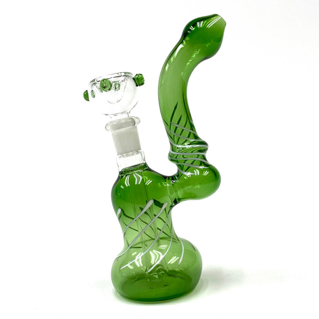 Old Fashioned Glass Bubbler Puffr 6.5"