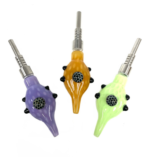 Honeycomb Splatter Nectar Collector w/ Ti Tip
