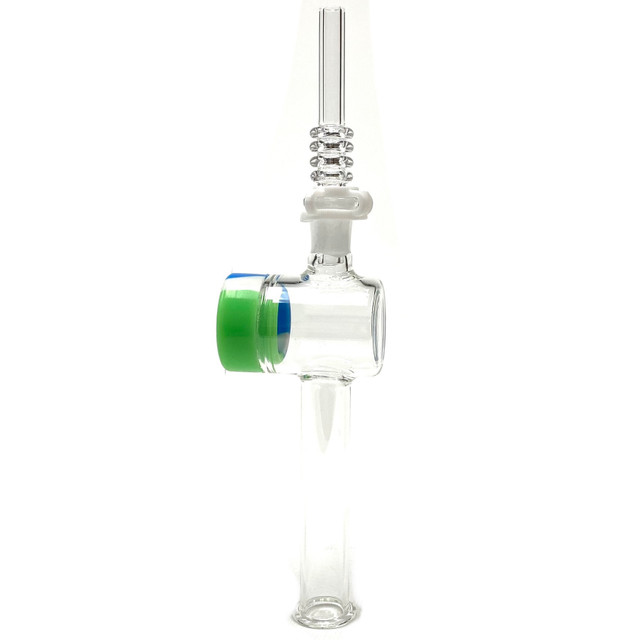 The Reclaimer Nectar Collector with Silicone Lid and Quartz Tip 7.5"