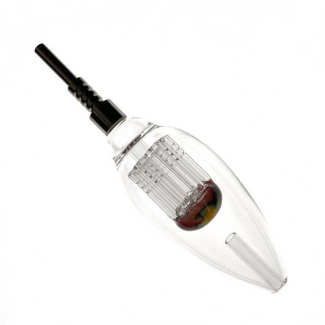 Tree Perc Wig Wag Glass Nectar Collector W/ Threaded Titanium Tip