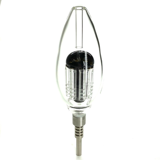 Large Full Water 8 Tree Perc Screw On Titanium Tip Nectar Collector