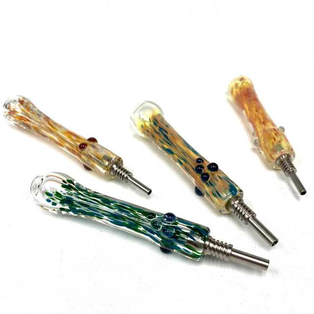 Dope Colorado Blown Nectar Collector with Titanium Tip 4-6" Assorted Colors 1 Count