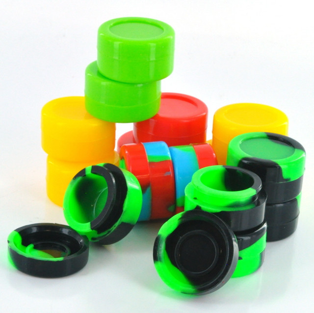 5ml Silicone Concentrate Container - Non-Stick Storage Jar (Assorted Colors)