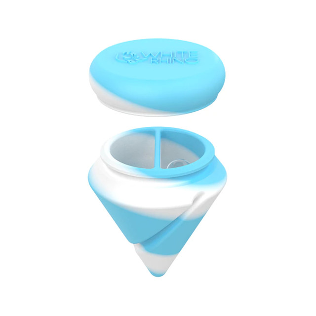 Diamond Spin Jar White Rhino Silicone Glow in Dark 1 Count Assort