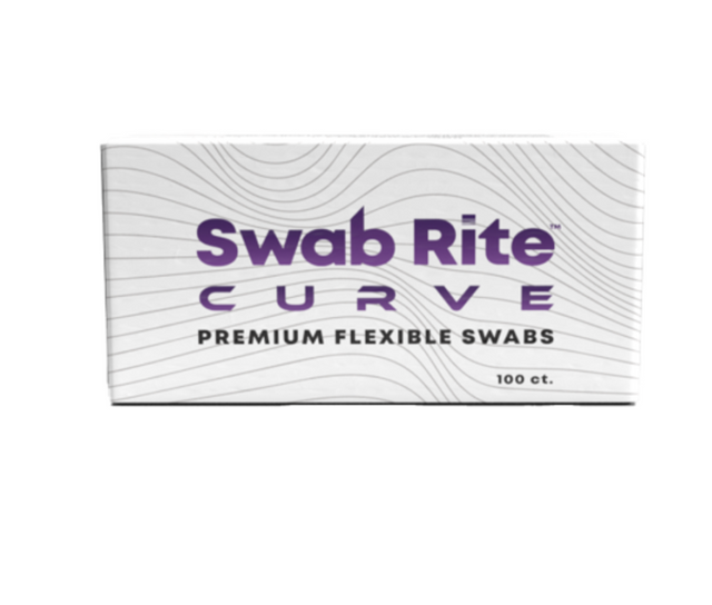 Swab Rite Curved Cotton Swabs 100ct Box