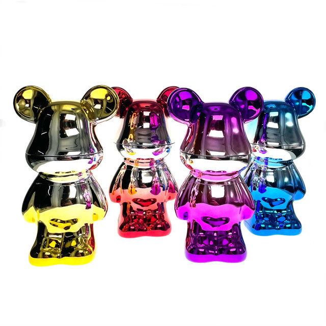 Large Metallic Bear Grinder 7" 1 Count Assorted Colors