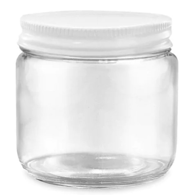 12oz Jar w/ White Metal Lid