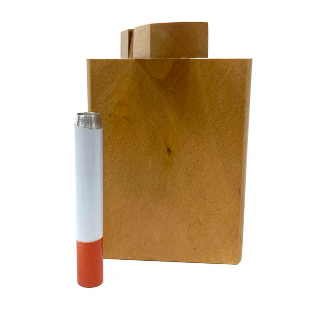 Blonde Wooden Dugout 3" with Metal Bat