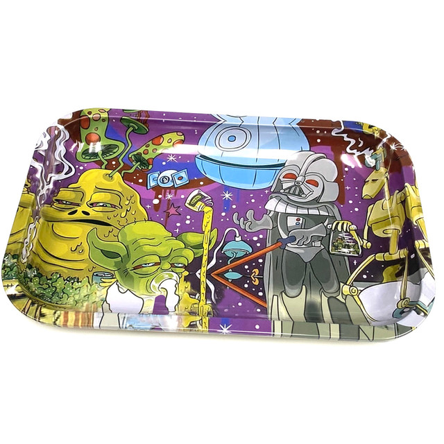 Dabwars Metal Rolling Tray 7" x 10.5"