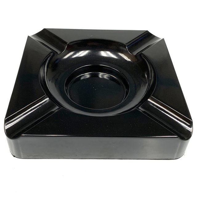Classy Guy Cigar Ashtray Square Black 6.5"