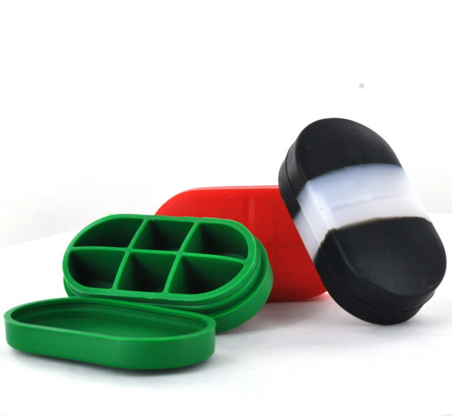 Silicon Storage Container Pill Shaped 4"