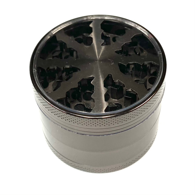 Salad Shooter Transparent Aluminum 4 Part Grinder 2.25" 1 Count Assorted