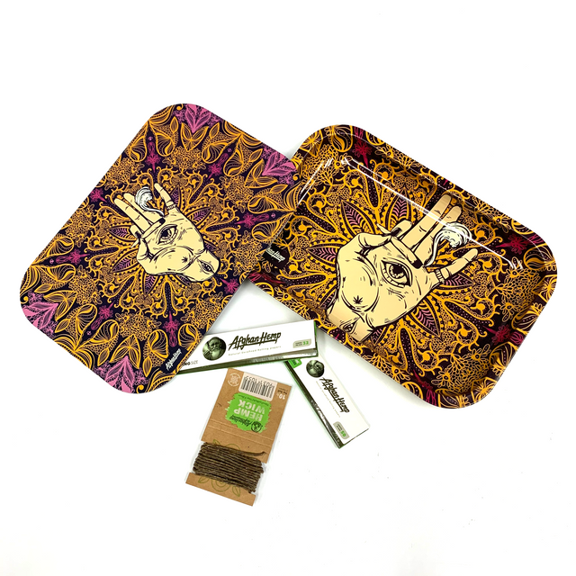 Magnetic Rolling Tray 9" V3 (PURPLE & GOLD)