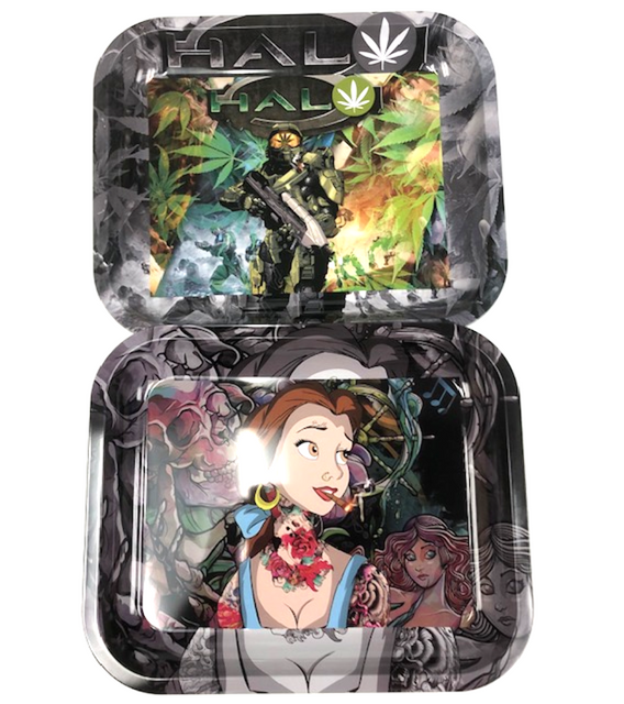 Large Tin Rolling Tray (Assorted Styles)