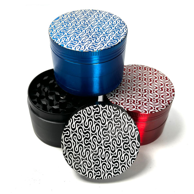 Brain Cells Fancy Spice Grinder 2.5" Aluminum 4 Part Assorted
