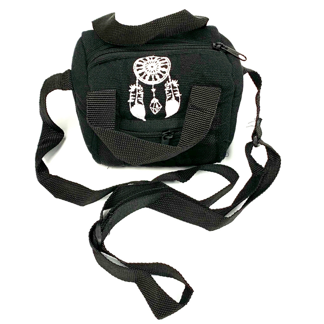 6" Black Padded Cotton Bag Paykoc