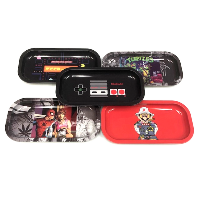 Small Tin Rolling Tray (Assorted Styles)