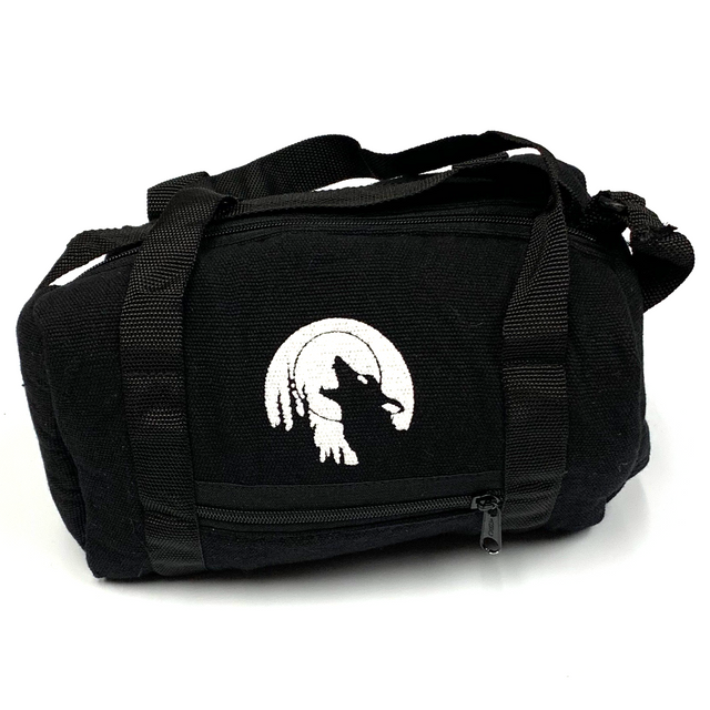 10" Black Padded Cotton Bag Paykoc
