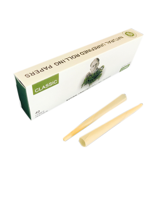 Afghan Hemp 1 1/4" Natural Unrefined Cone Rolling Papers Multi Pack (32 Cone Pack)