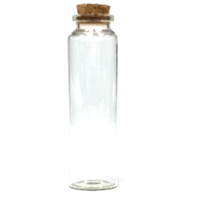 Skinny Mouth Cork Glass Jar 3.9" x 1.1"