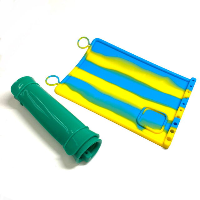 Silicone Dab Mats w/ Tool Holders 12" x 8" (Assorted Colors)
