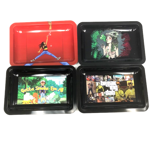 Medium Tin Rolling Tray (Assorted Styles)