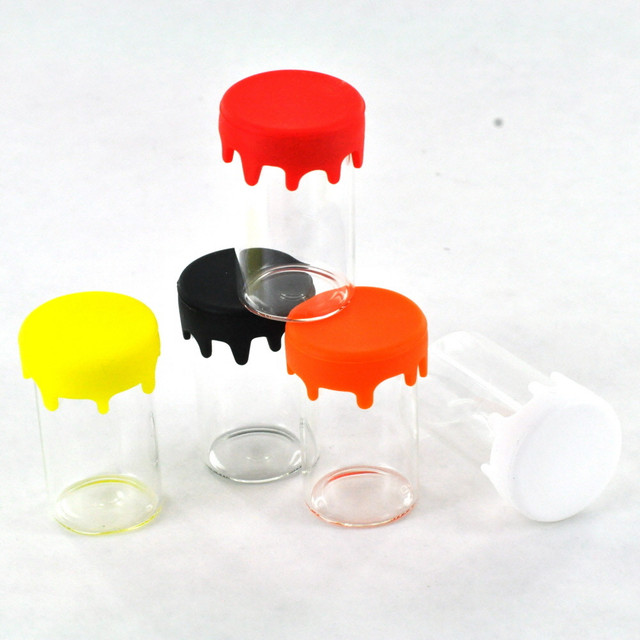 10ml Glass Jar w/ Drip Silicone Lid