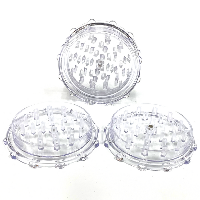 Large Acrylic Herb Grinder CLEAR (10 PACK)