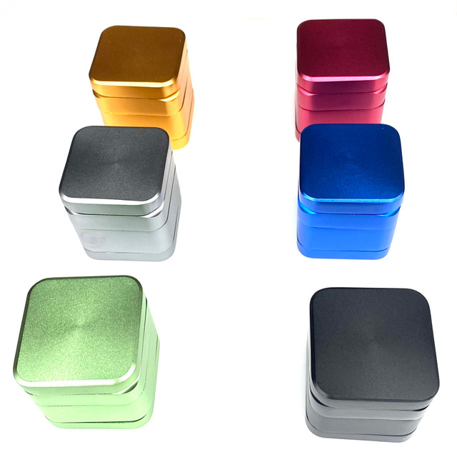 4 Piece Square Magnetic Grinder 2.25" Wide