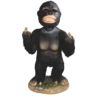 Bigfoot Giving the Bird 14" Figure