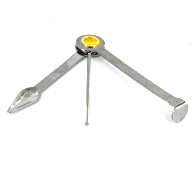 3 in 1 Cleaning Tools Stainless Steel Smoking Pipe Cleaning Knife Tool Set Pick Spoon Tamper