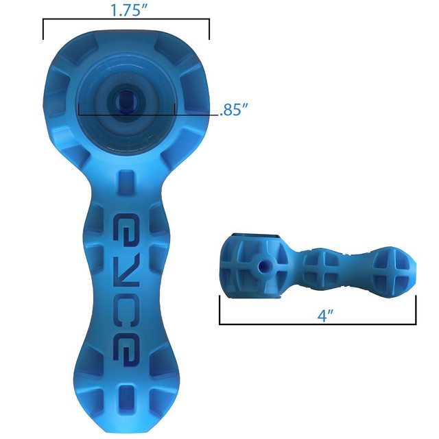 Eyce Silicone 4" Pipe w/ Hidden Stash & Poker