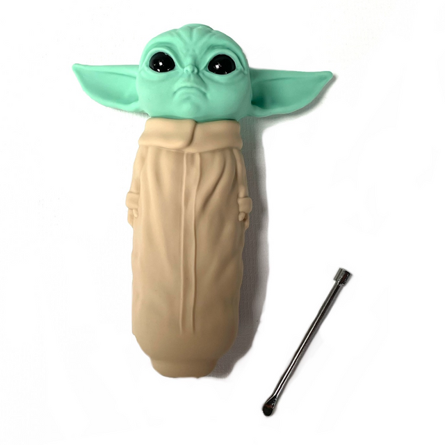 Baby Yoda Grogu Silicone Hand Pipe