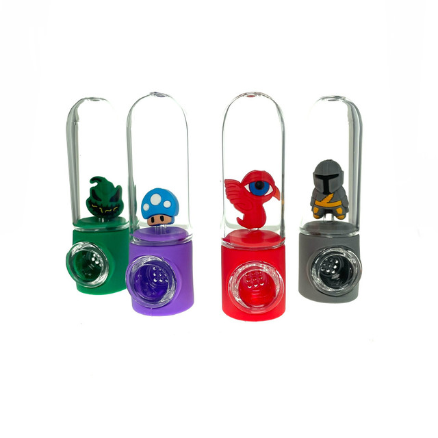 Character in a Tube Silicone Hand Pipe