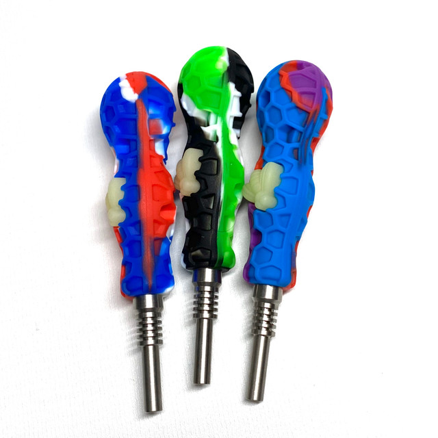 Bee Cool-ector Silicone Dab Straw 3" w/ Ti Tip